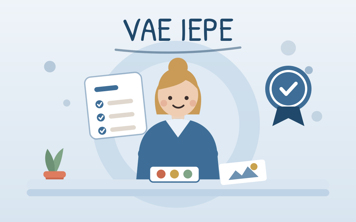 Illustration : professionnelle petite enfance et le titre d'intervenant éducatif