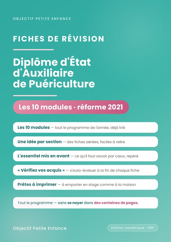 Fiches de révision DEAP — les 10 modules