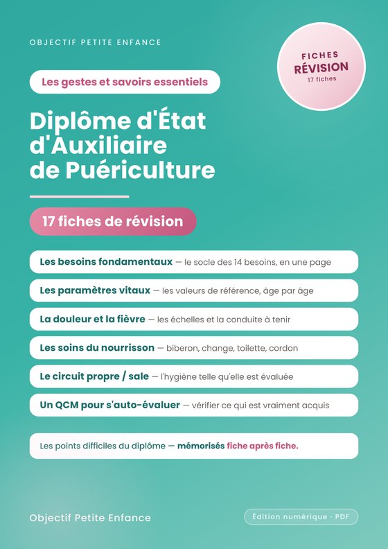 17 fiches de révision express — auxiliaire de puériculture