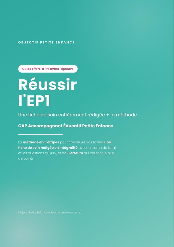 Guide gratuit EP1 du CAP AEPE