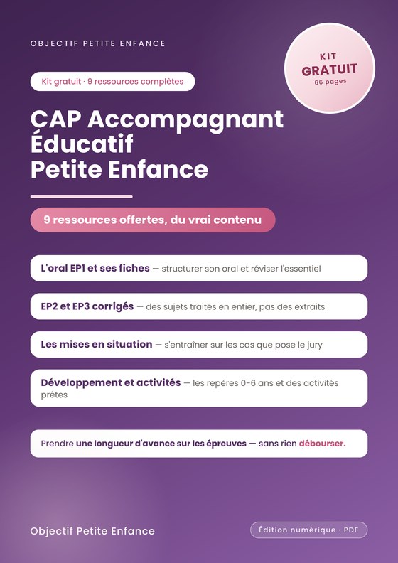 Kit D&eacute;couverte CAP AEPE &mdash; 66 pages offertes