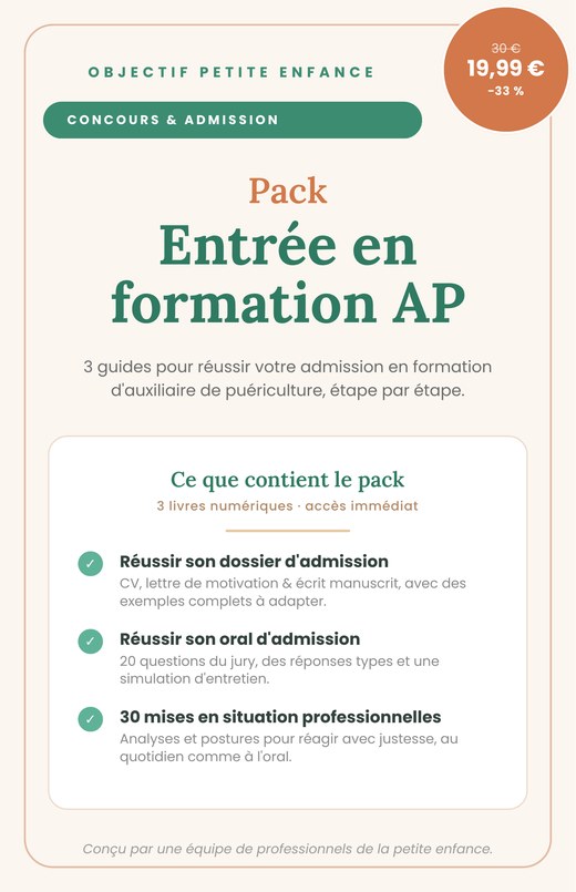 Pack Entrée en formation AP — couverture officielle