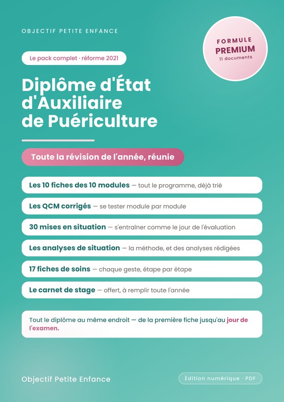 Pack Complet Premium DEAP &mdash; dipl&ocirc;me d'&Eacute;tat d'auxiliaire de pu&eacute;riculture