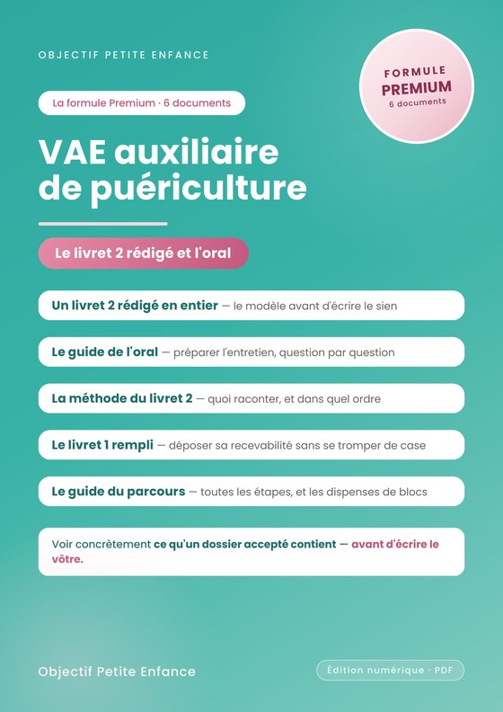 Pack Complet Premium VAE auxiliaire de puériculture