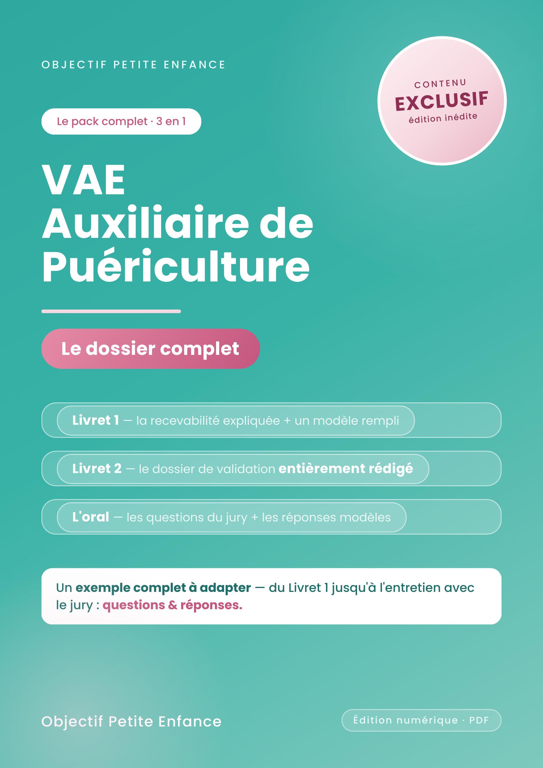 Extraits gratuits de la VAE auxiliaire de puériculture