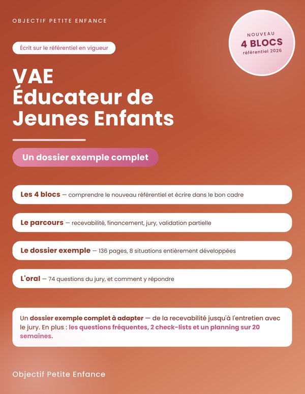 Réussir sa VAE d'éducateur de jeunes enfants